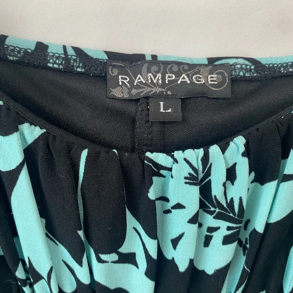 Vintage Y2K Rampage Babydoll Tropical Mini Dress Juniors Large Fairy Grunge